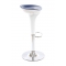  Sgabello da bar design  bianco e argento JUPITER  