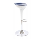  Sgabello da bar design  bianco e argento JUPITER  
