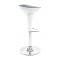  Sgabello da bar design  bianco e argento JUPITER  