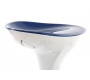  Sgabello da bar design  bianco e argento JUPITER  