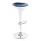  Sgabello da bar design  bianco e argento JUPITER  