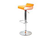 Sgabello da bar design bicolore arancione e bianco ICE POP