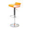 Sgabello da bar design bicolore arancione e bianco ICE POP