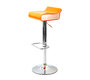 Sgabello da bar design bicolore arancione e bianco ICE POP