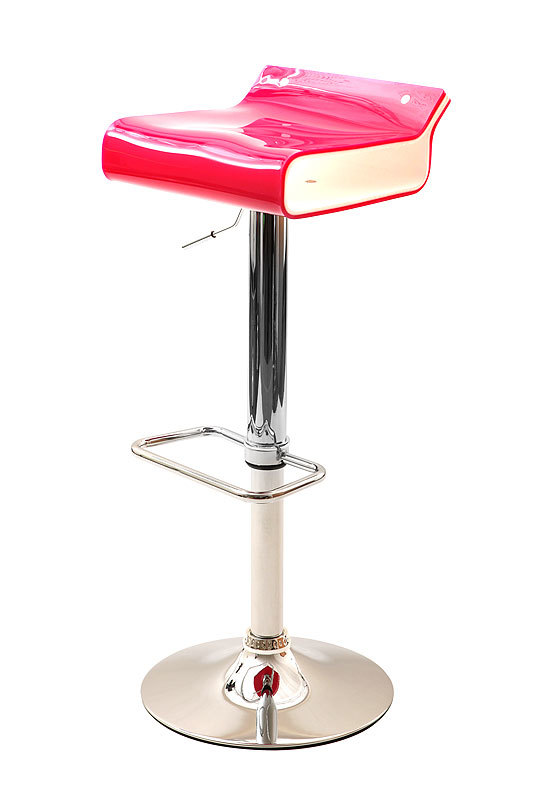 Sgabello da bar design bicolore rosa e bianco ICE POP