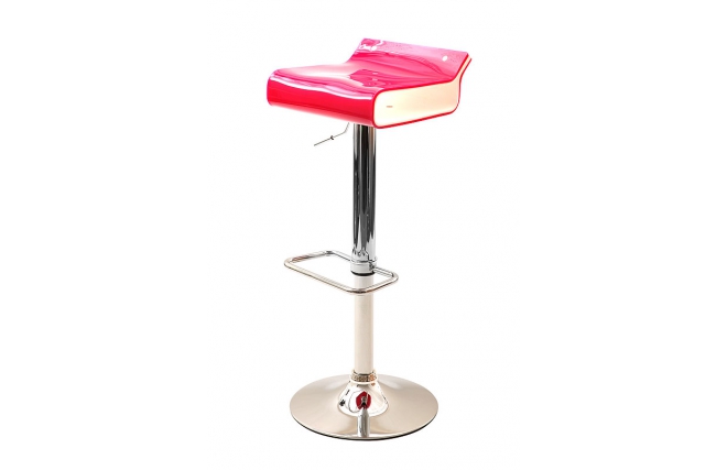 Sgabello da bar design bicolore rosa e bianco ICE POP