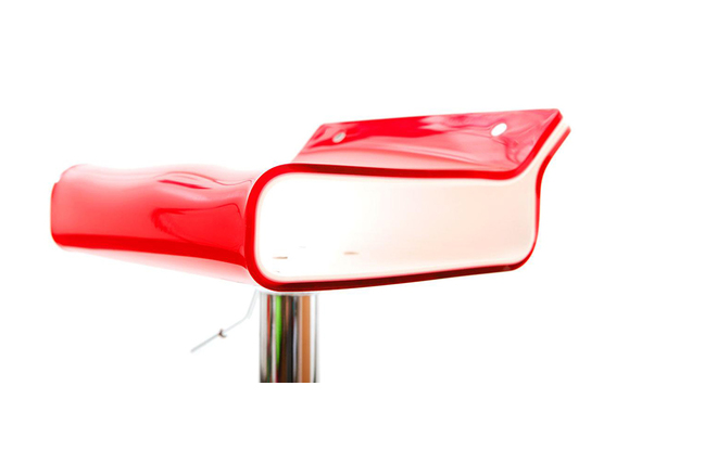 Sgabello da bar design bicolore rosso e bianco ICE POP