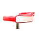 Sgabello da bar design bicolore rosso e bianco ICE POP