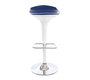     Sgabello da bar design blu e bianco VENUS