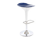     Sgabello da bar design blu e bianco VENUS