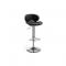 Sgabello da bar design color nero Mercury