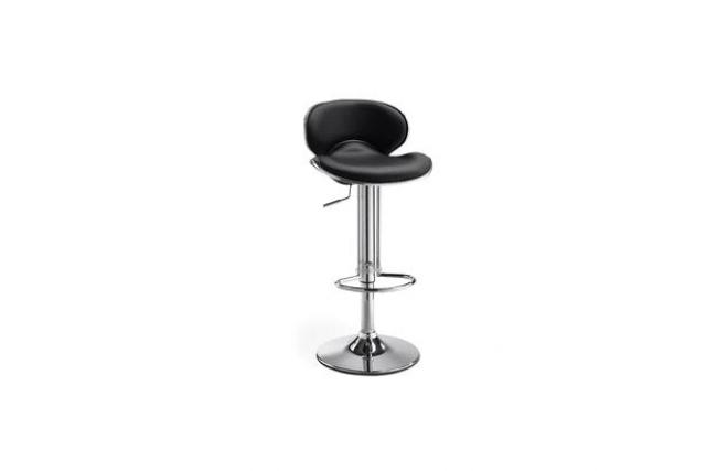 Sgabello da bar design color nero Mercury