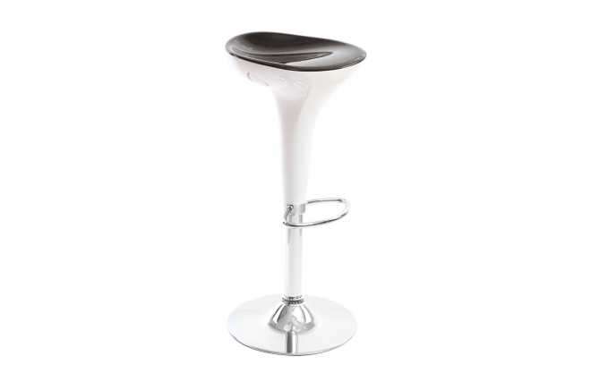  Sgabello da bar design nero e bianco JUPITER