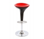 Sgabello da bar design nero e rosso JUPITER