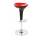 Sgabello da bar design nero e rosso JUPITER
