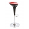 Sgabello da bar design nero e rosso JUPITER