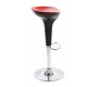 Sgabello da bar design nero e rosso JUPITER