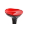 Sgabello da bar design nero e rosso JUPITER