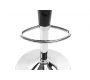Sgabello da bar design nero e rosso JUPITER