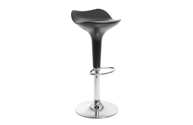 Sgabello da bar design nero URANUS