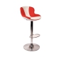 Sgabello da bar design ROCKY bianchi e rossi  image 1
