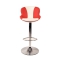 Sgabello da bar design ROCKY bianchi e rossi 