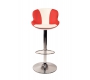 Sgabello da bar design ROCKY bianchi e rossi  image 2