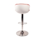 Sgabello da bar design ROCKY bianchi e rossi  image 3
