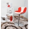 Sgabello da bar design ROCKY bianchi e rossi 