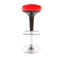  Sgabello da bar design rosso e nero VENUS