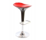  Sgabello da bar design rosso e nero VENUS