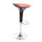  Sgabello da bar design rosso e nero VENUS