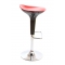  Sgabello da bar design rosso e nero VENUS