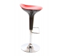  Sgabello da bar design rosso e nero VENUS
