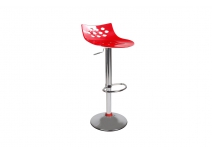 Sgabello da bar design rosso MAGELLAN