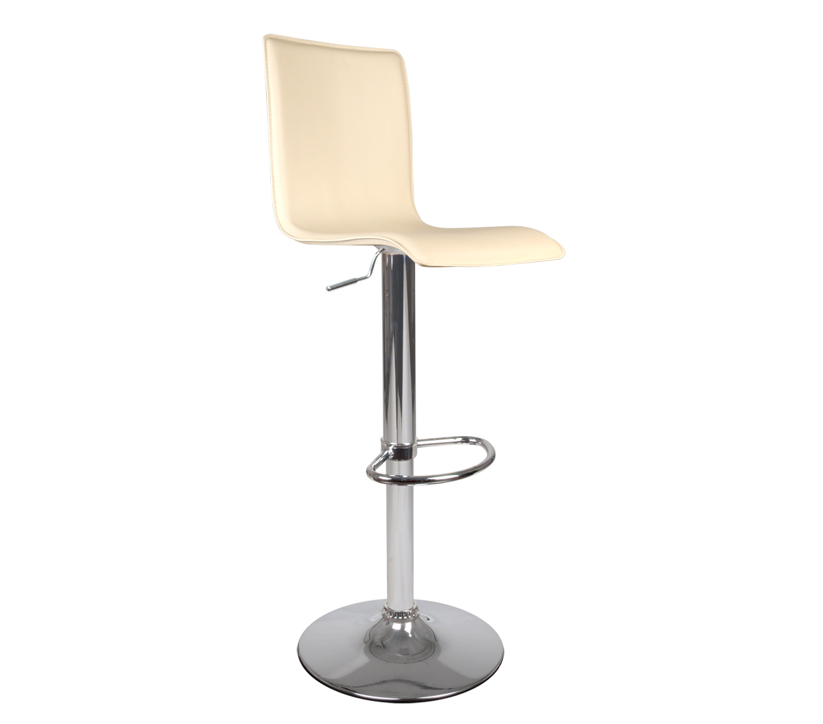 Sgabello da bar lungo SURF ALTO color crema