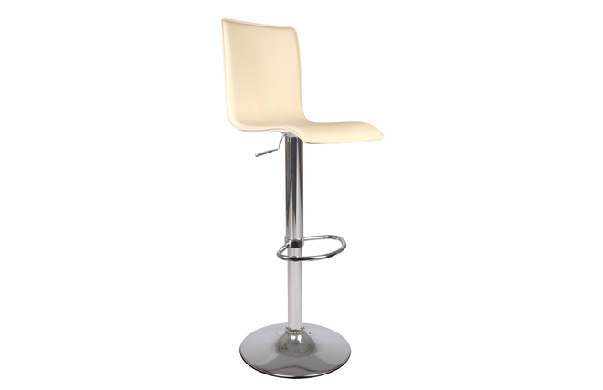 Sgabello da bar lungo SURF ALTO color crema