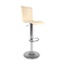 Sgabello da bar lungo SURF ALTO color crema