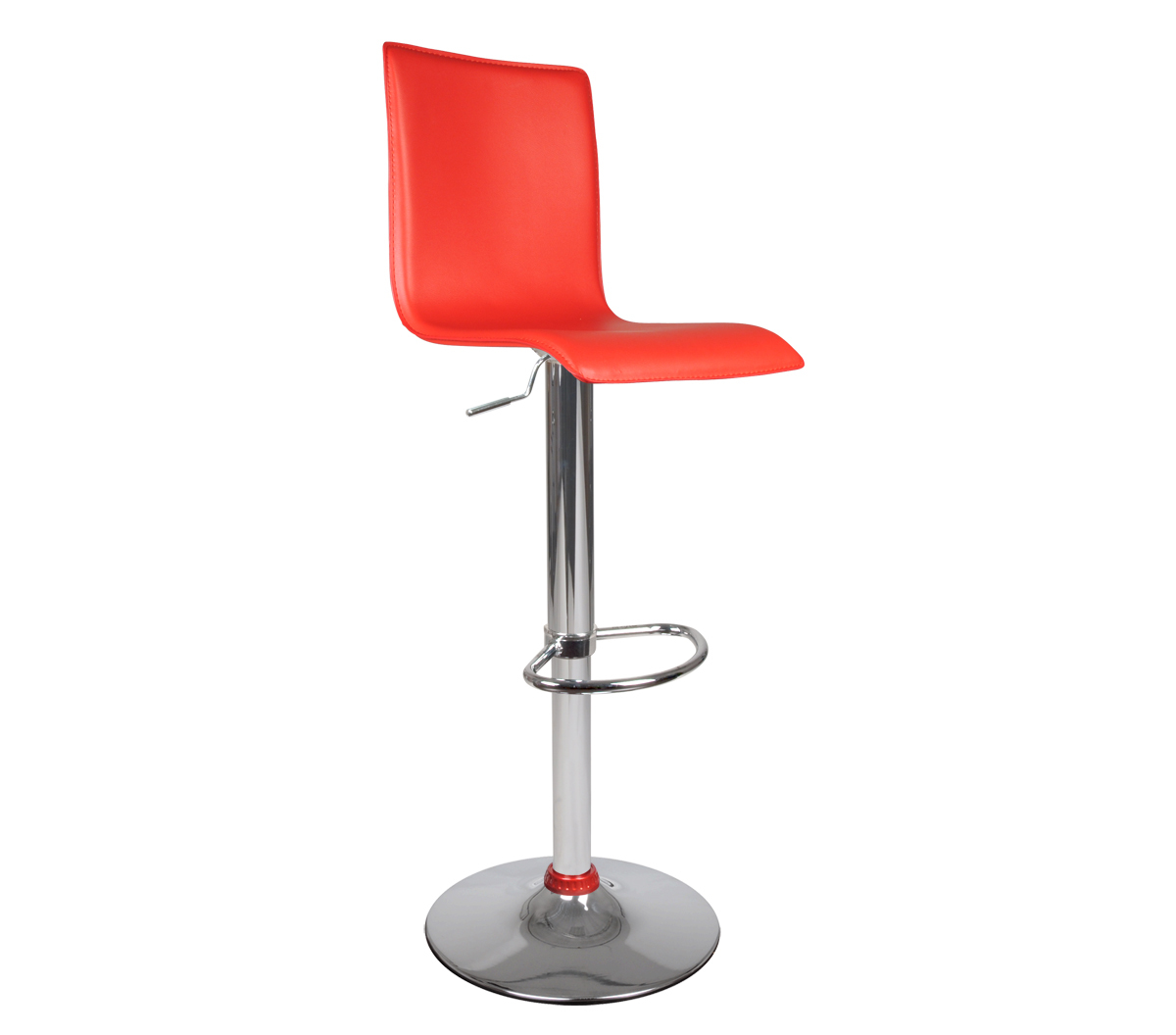 Sgabello da bar lungo SURF ALTO rosso