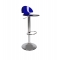 Sgabello da bar Orion plexiglas blu