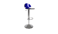 Sgabello da bar Orion plexiglas blu