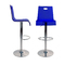 Sgabello da bar Saturno blu trasparente