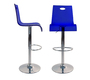 Sgabello da bar Saturno blu trasparente