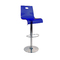 Sgabello da bar Saturno blu trasparente