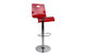 Sgabello da bar SATURNO rosso trasparente image 1
