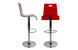 Sgabello da bar SATURNO rosso trasparente image 2