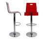 Sgabello da bar SATURNO rosso trasparente image 2