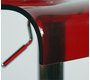 Sgabello da bar SATURNO rosso trasparente image 3