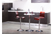 Sgabello da bar SATURNO rosso trasparente image 4