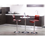 Sgabello da bar SATURNO rosso trasparente image 4